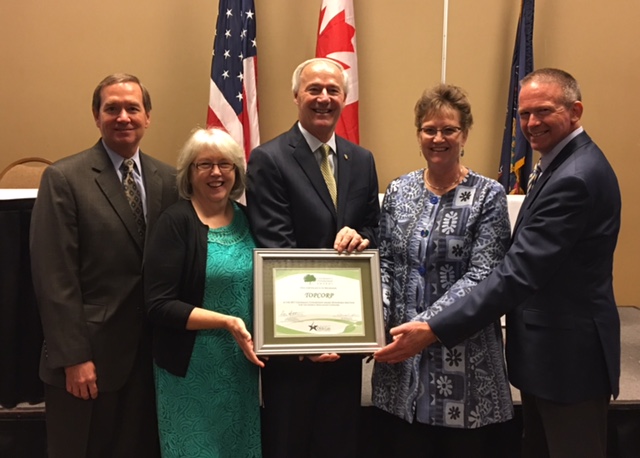 group receiving award